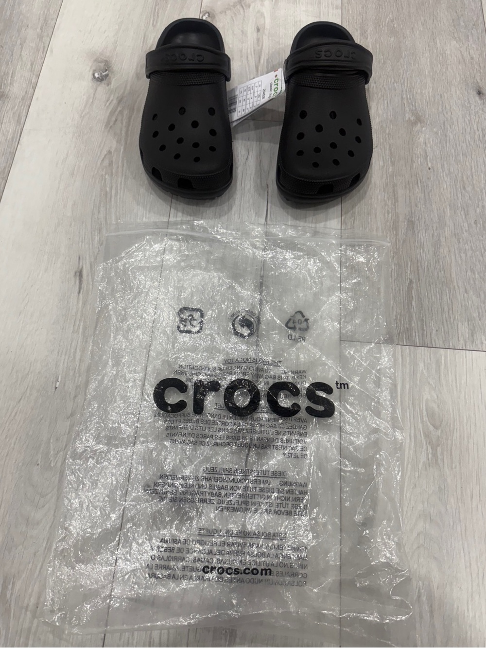 👶🏻Kids Crocs Classic Clog Black J3 | Unisex sandals 🩴